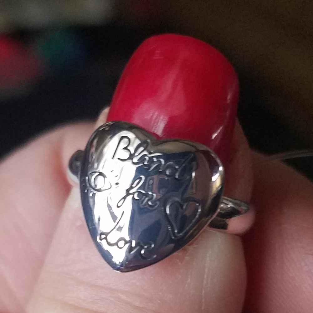 Gucci blind for love heart ring Sterling silver